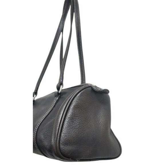 Dooney & Bourke Brown Pebbled Leather Shoulder Bag - Picture 4 of 16